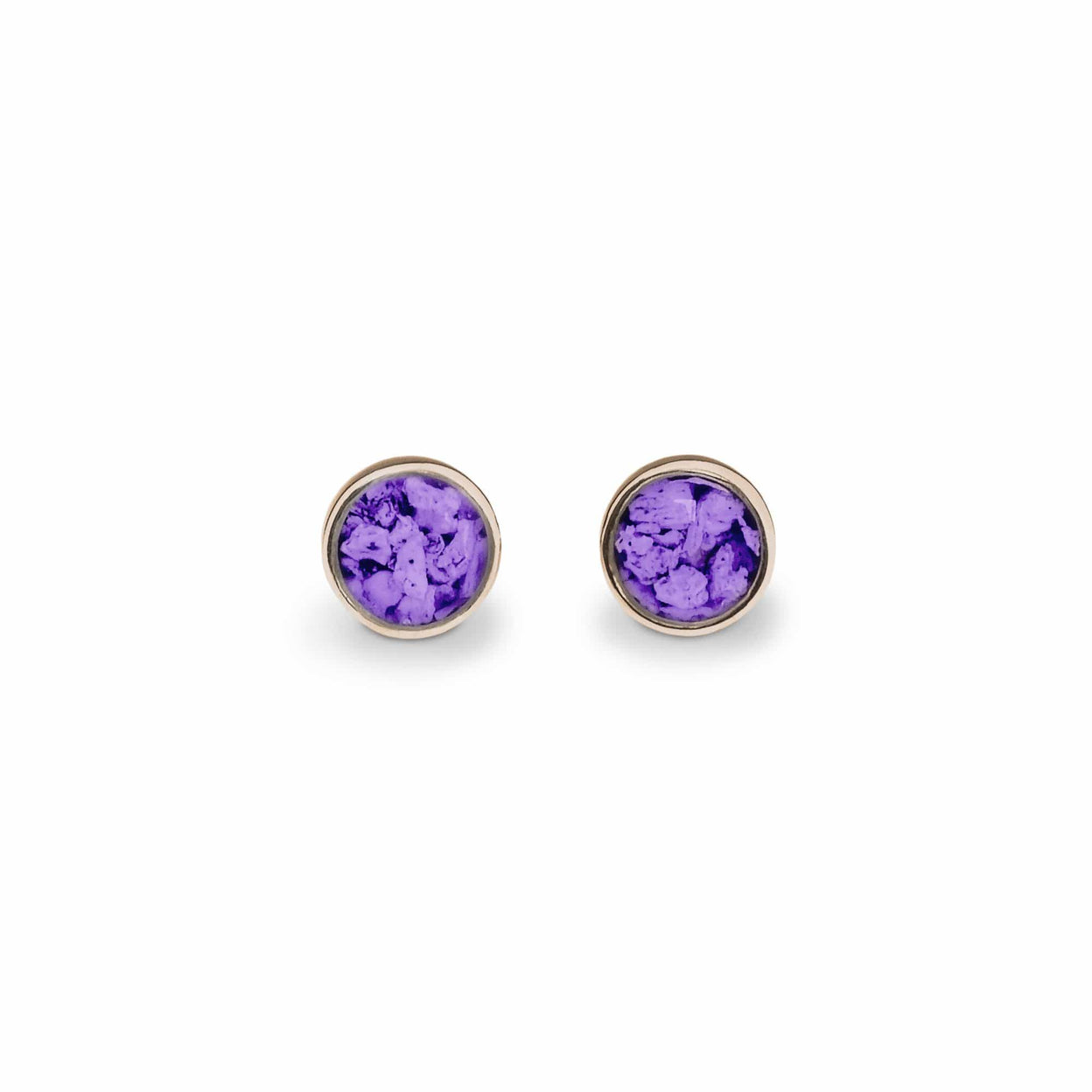 Load image into Gallery viewer, EverWith Ladies Classic Round Memorial Ashes Earrings