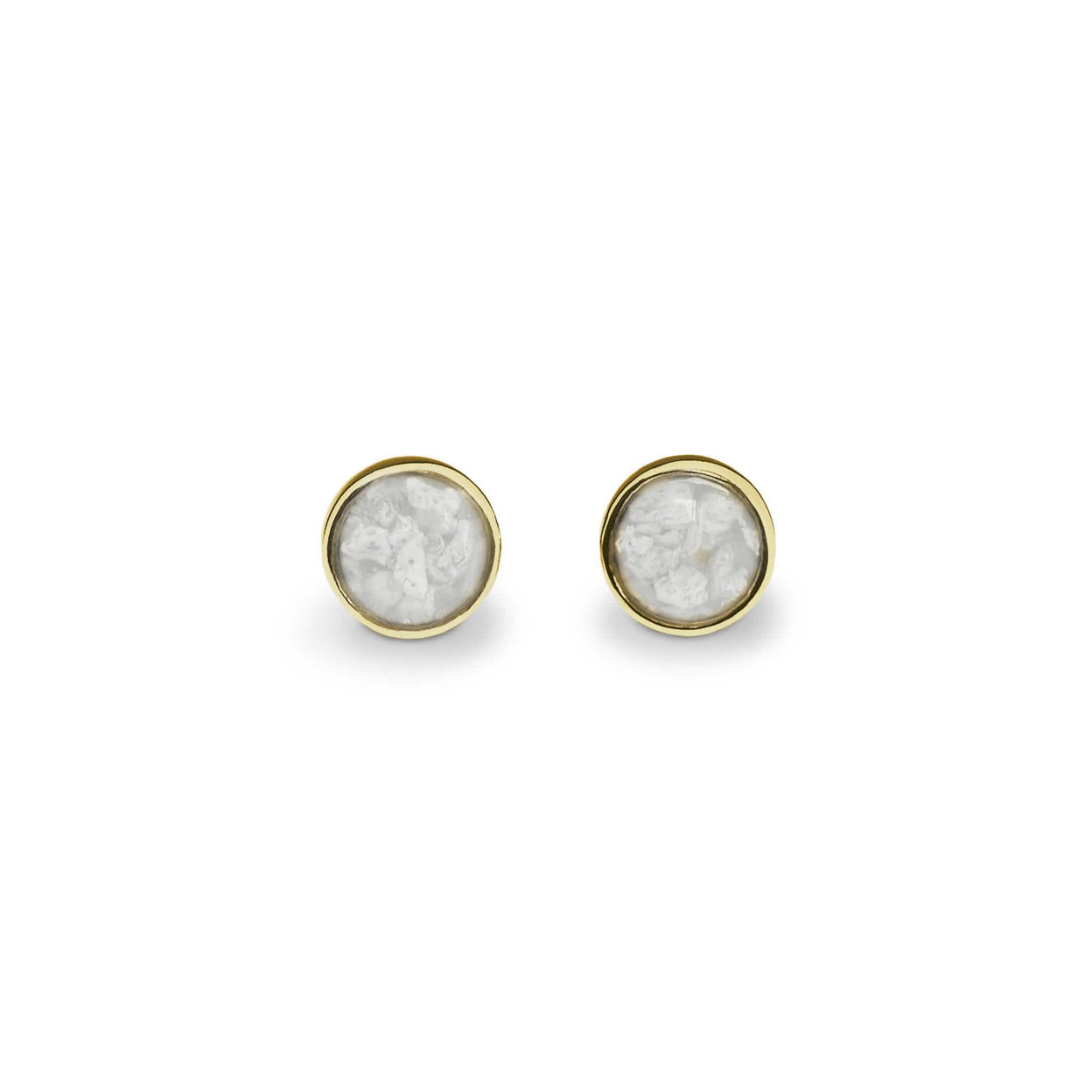 Load image into Gallery viewer, EverWith Ladies Classic Round Memorial Ashes Earrings