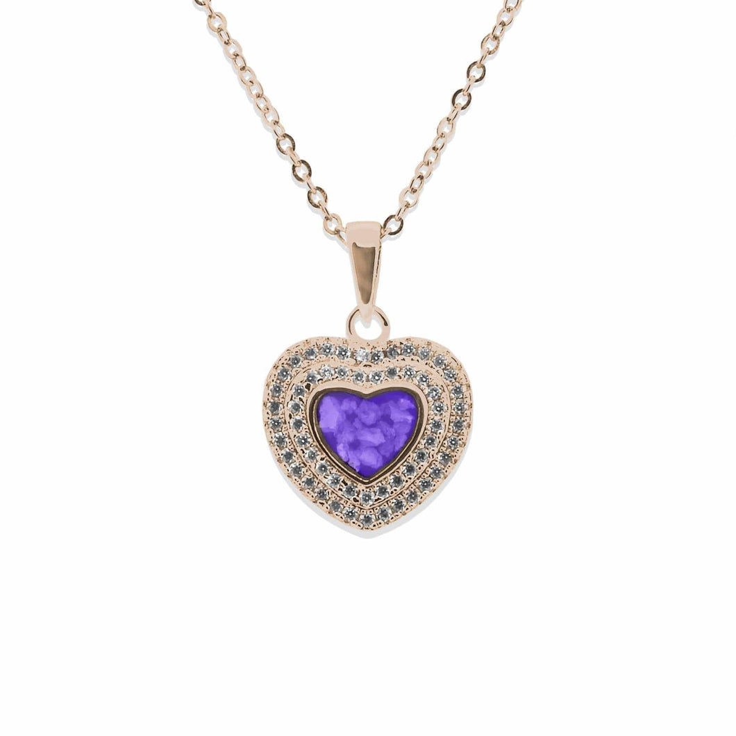 EverWith Ladies Cherish Memorial Ashes Pendant with Fine Crystals