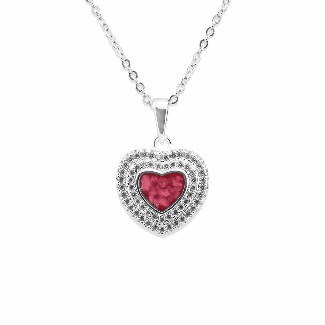 EverWith Ladies Cherish Memorial Ashes Pendant with Fine Crystals