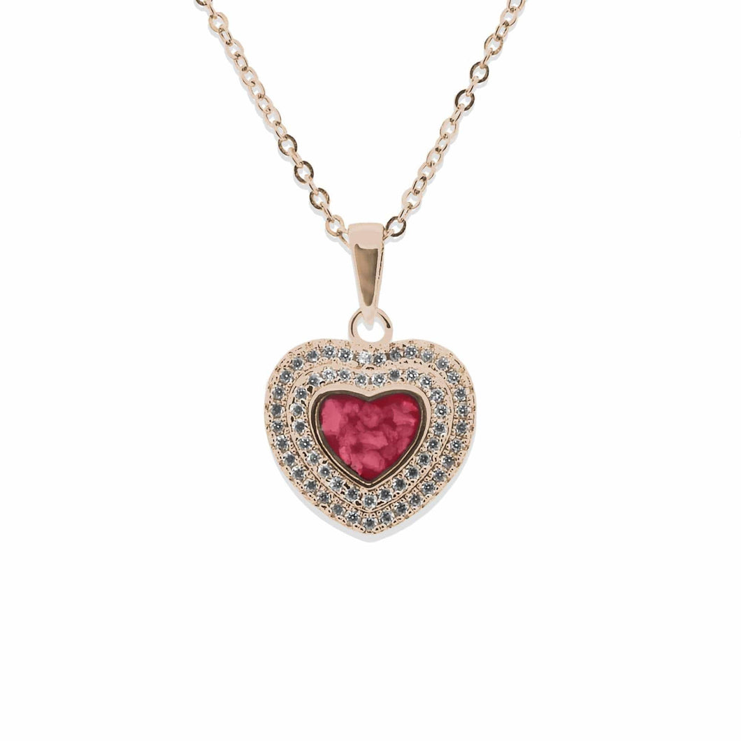 EverWith Ladies Cherish Memorial Ashes Pendant with Fine Crystals