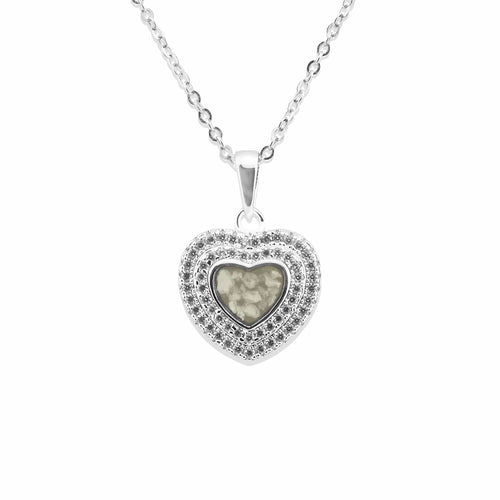 EverWith Ladies Cherish Memorial Ashes Pendant with Fine Crystals