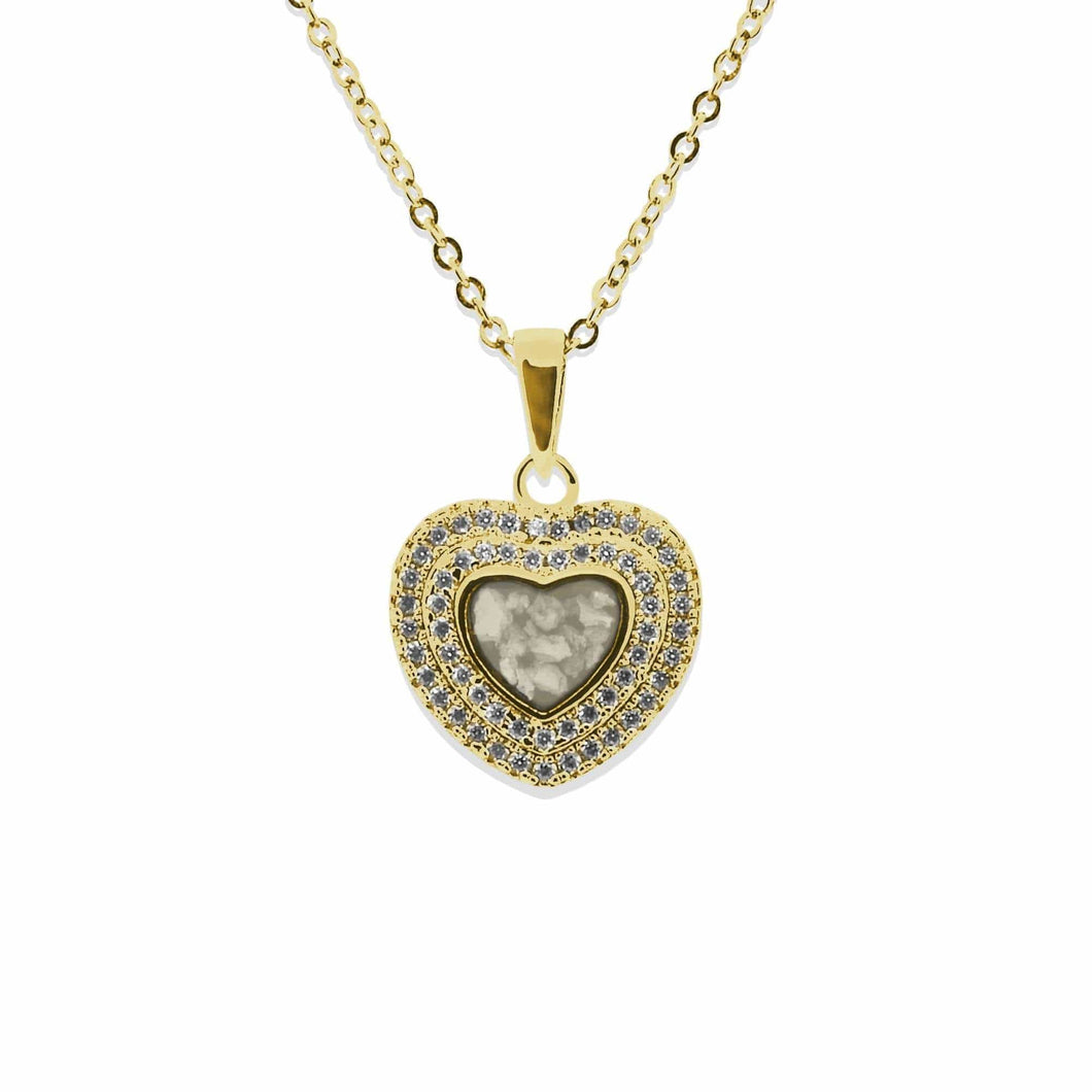 EverWith Ladies Cherish Memorial Ashes Pendant with Fine Crystals