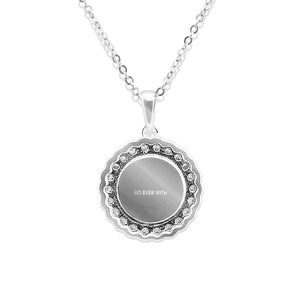 EverWith Ladies Petals Memorial Ashes Pendant with Fine Crystals