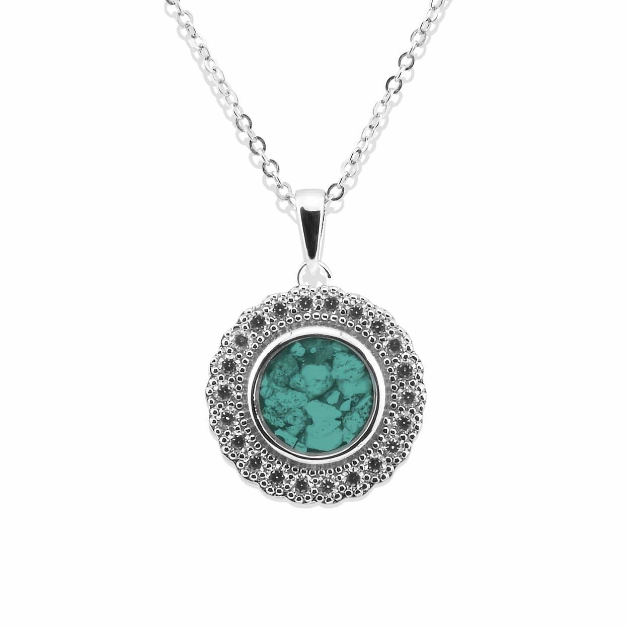 Load image into Gallery viewer, EverWith Ladies Petals Memorial Ashes Pendant with Fine Crystals