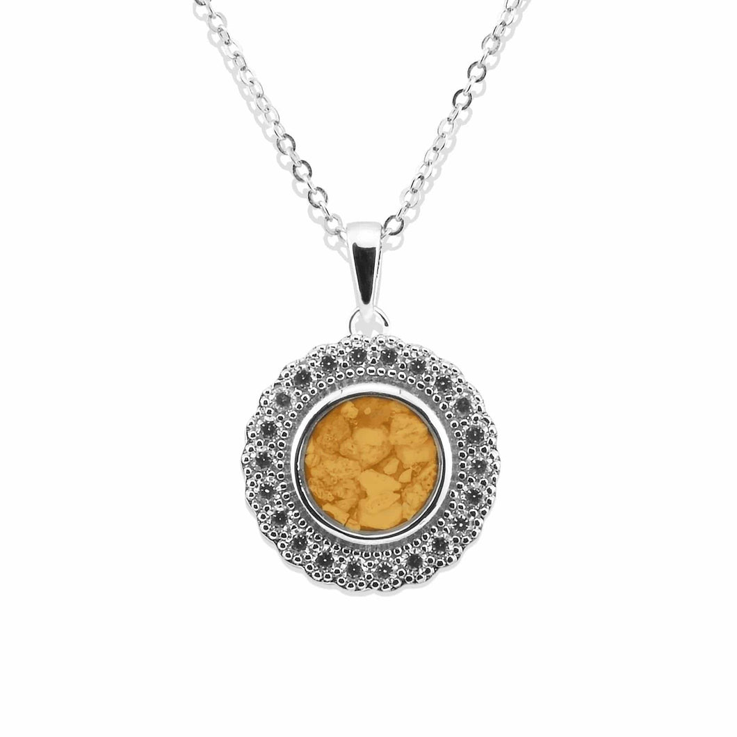 EverWith Ladies Petals Memorial Ashes Pendant with Fine Crystals