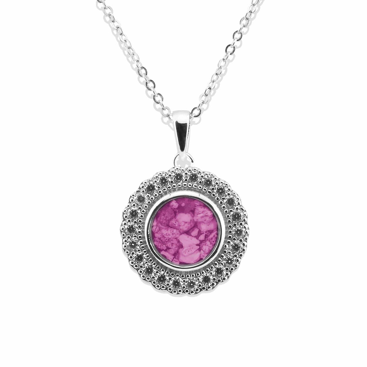 Load image into Gallery viewer, EverWith Ladies Petals Memorial Ashes Pendant with Fine Crystals