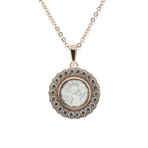 EverWith Ladies Petals Memorial Ashes Pendant with Fine Crystals