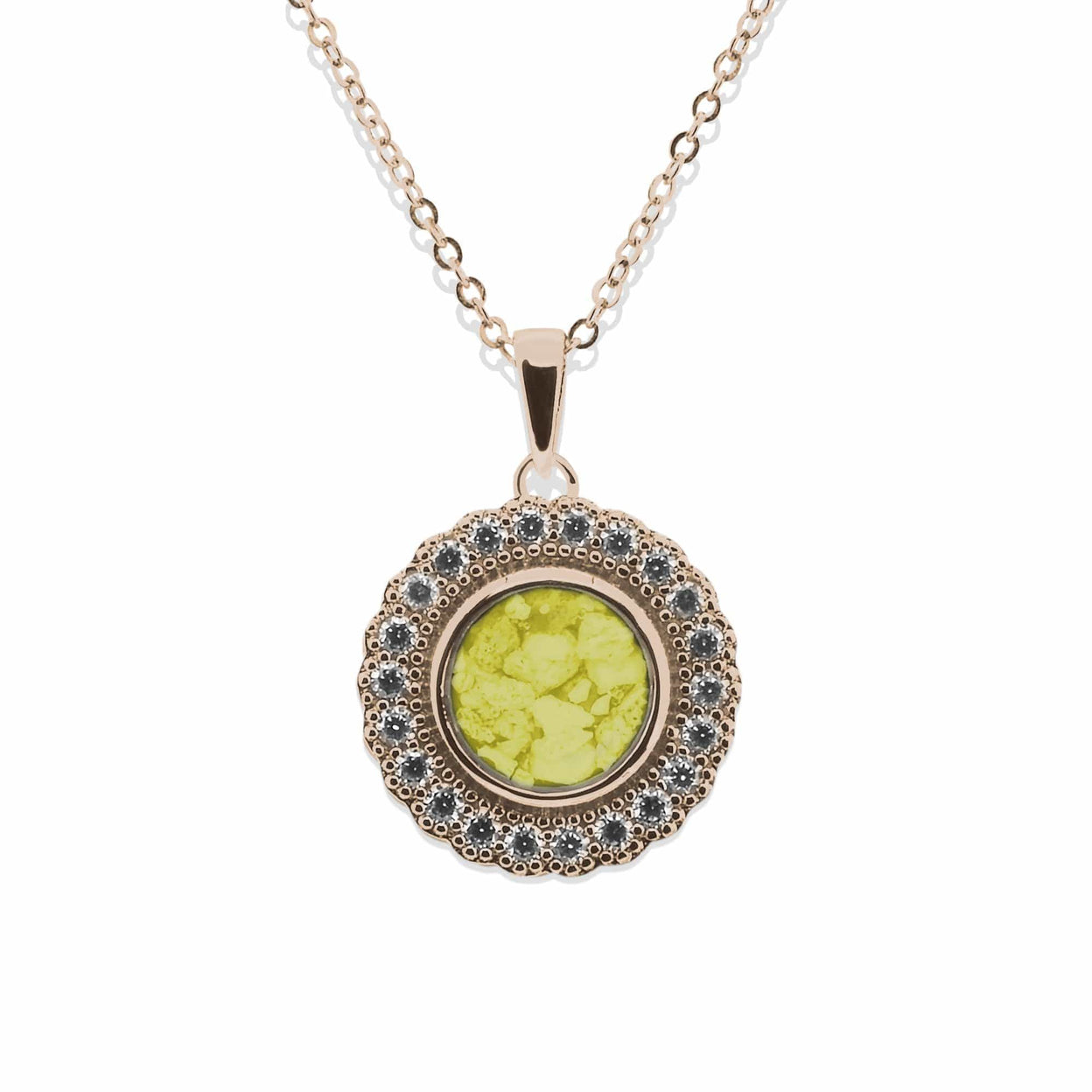 Load image into Gallery viewer, EverWith Ladies Petals Memorial Ashes Pendant with Fine Crystals