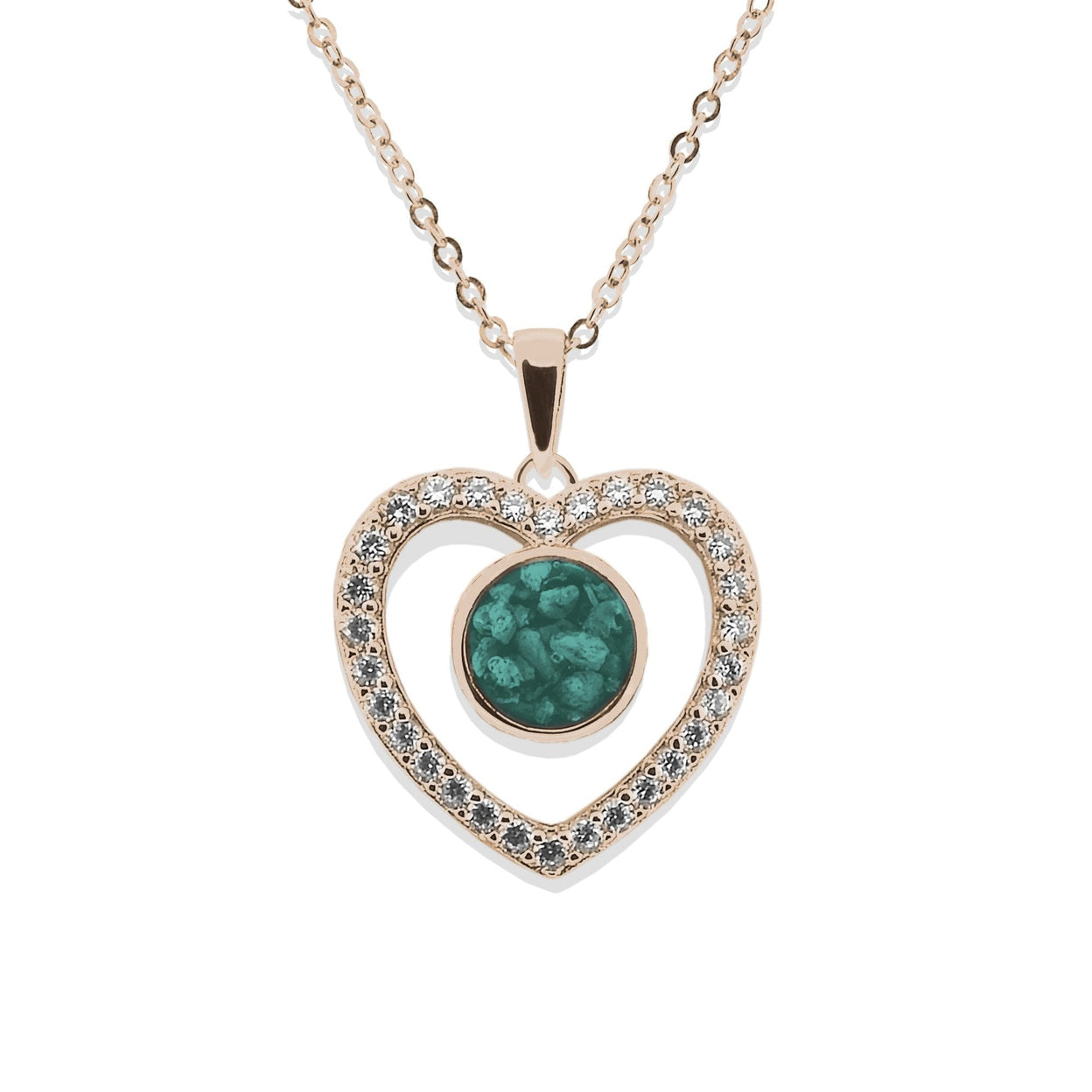 Load image into Gallery viewer, EverWith Ladies Forever Memorial Ashes Pendant with Fine Crystals