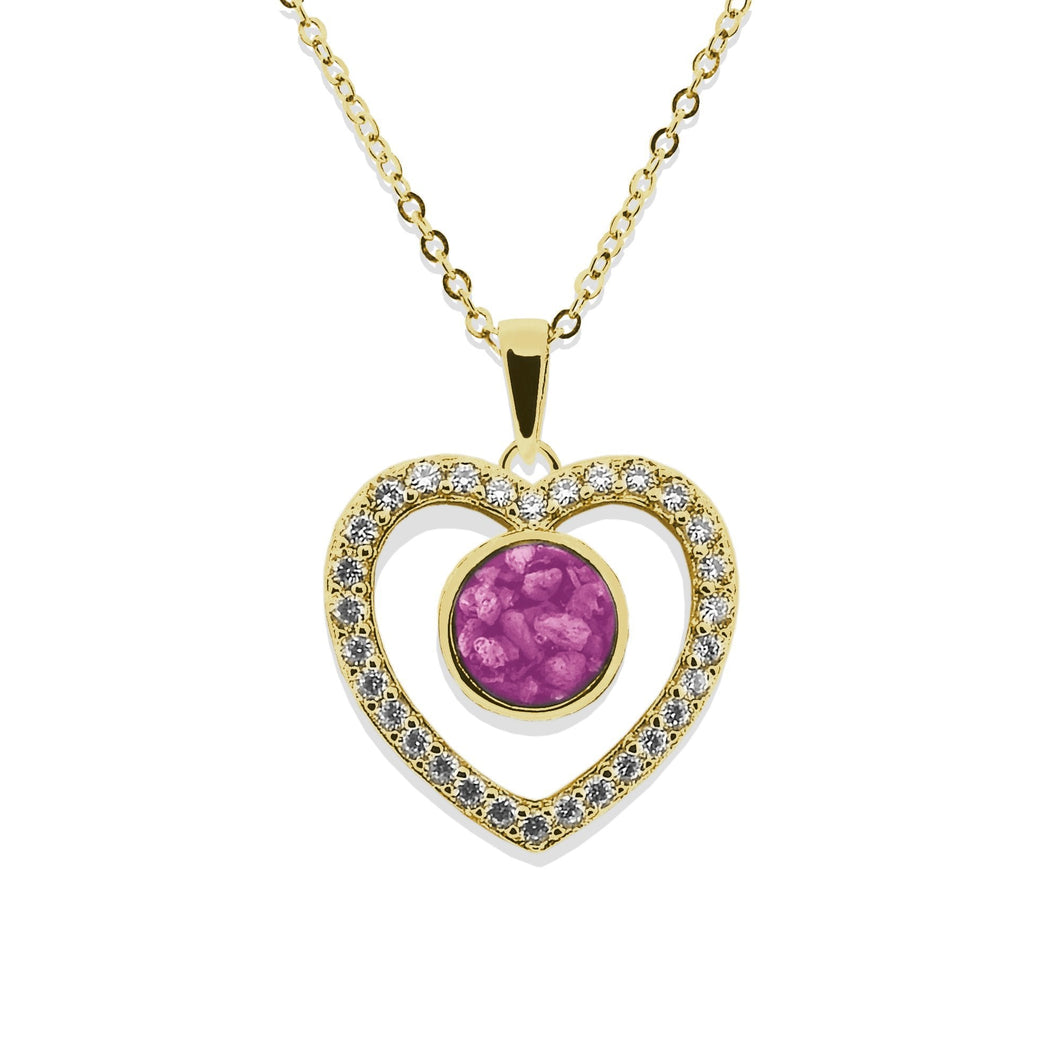 EverWith Ladies Forever Memorial Ashes Pendant with Fine Crystals