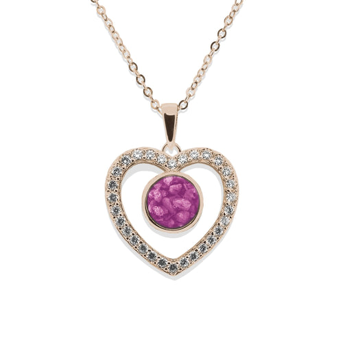 EverWith Ladies Forever Memorial Ashes Pendant with Fine Crystals