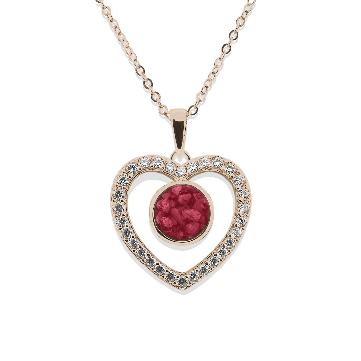 Load image into Gallery viewer, EverWith Ladies Forever Memorial Ashes Pendant with Fine Crystals