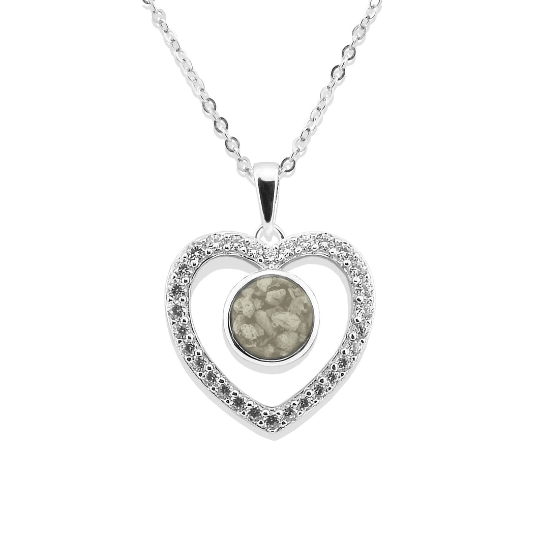 EverWith Ladies Forever Memorial Ashes Pendant with Fine Crystals