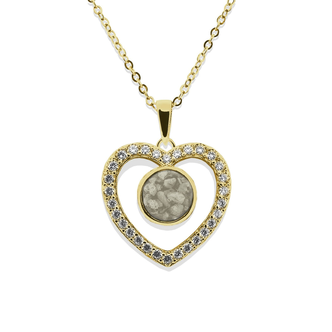 EverWith Ladies Forever Memorial Ashes Pendant with Fine Crystals