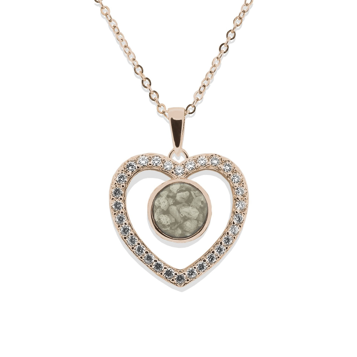 Load image into Gallery viewer, EverWith Ladies Forever Memorial Ashes Pendant with Fine Crystals