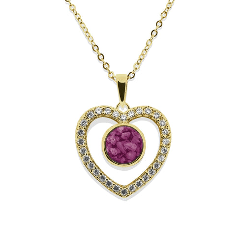 EverWith Ladies Forever Memorial Ashes Pendant with Fine Crystals