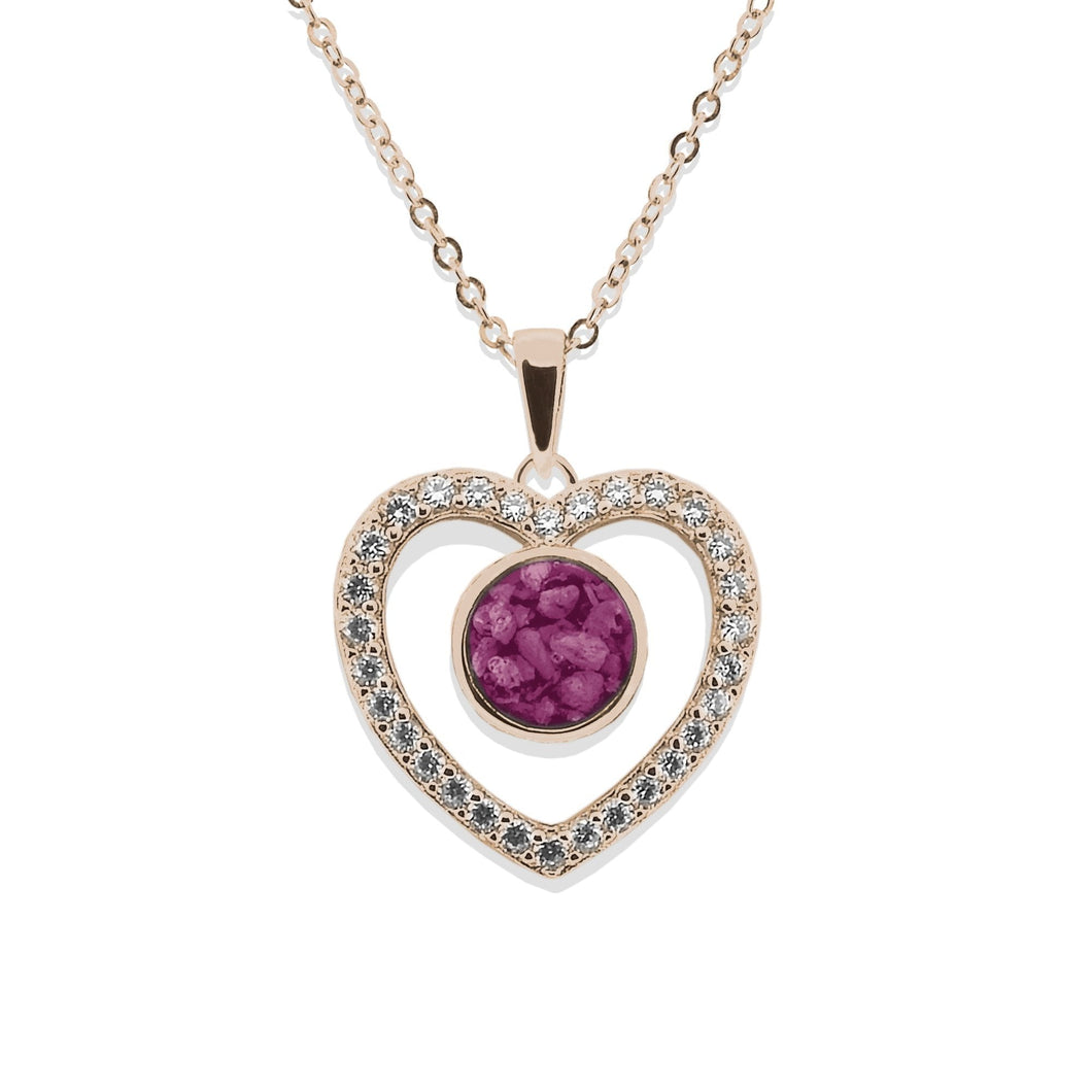 EverWith Ladies Forever Memorial Ashes Pendant with Fine Crystals