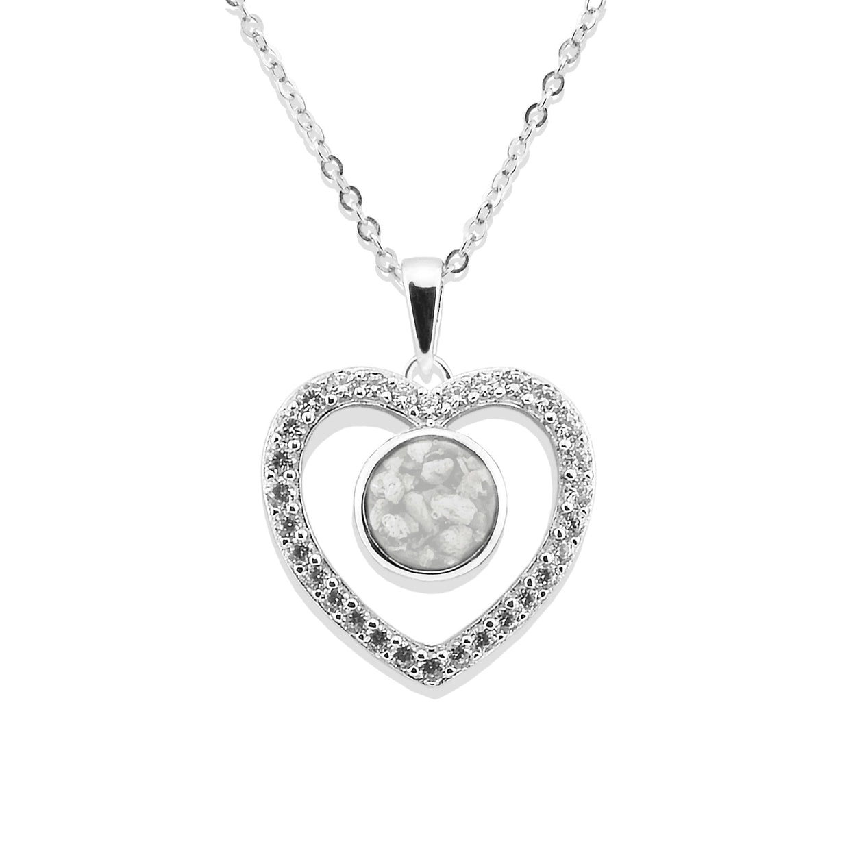 Load image into Gallery viewer, EverWith Ladies Forever Memorial Ashes Pendant with Fine Crystals