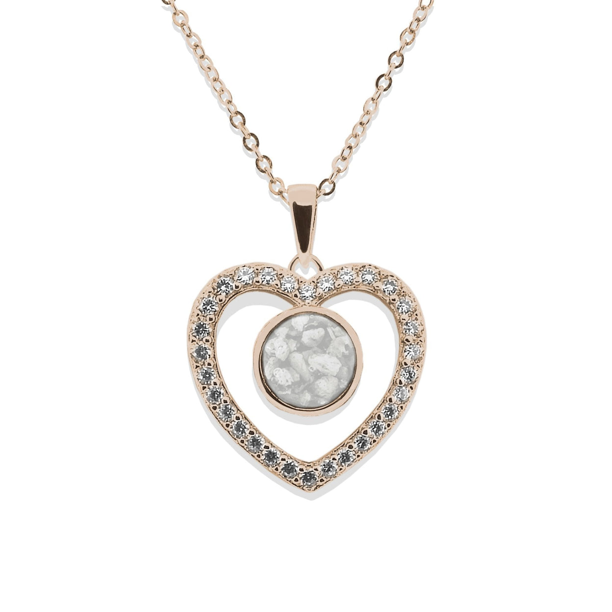 Load image into Gallery viewer, EverWith Ladies Forever Memorial Ashes Pendant with Fine Crystals