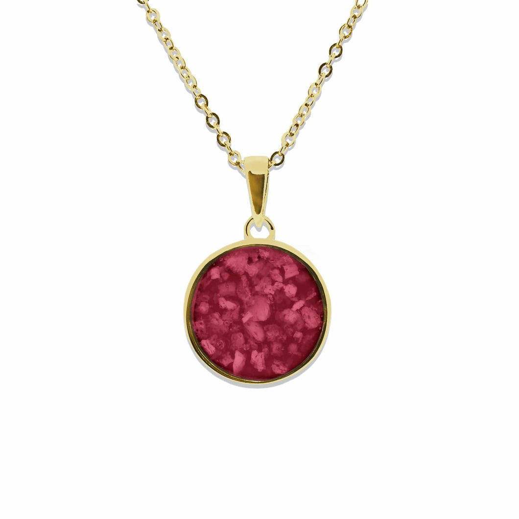 EverWith Ladies Classic Round Memorial Ashes Pendant