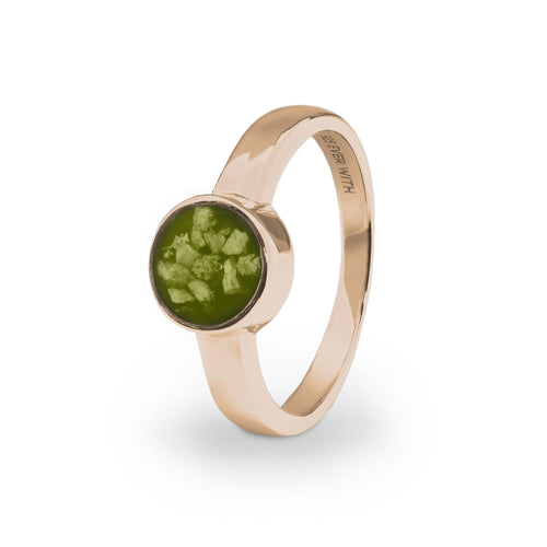 EverWith Ladies Classic Round Memorial Ashes Ring