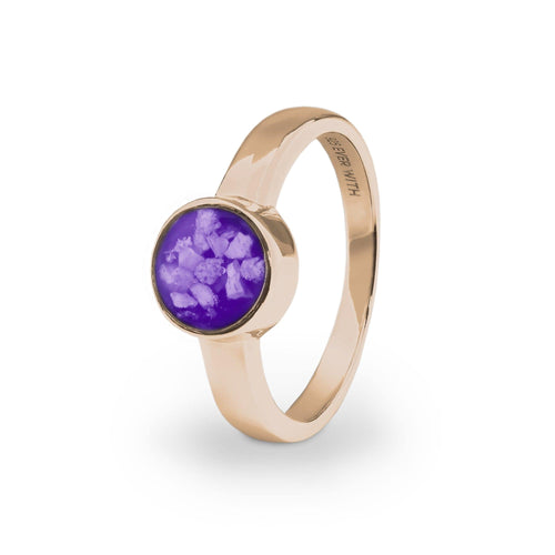 EverWith Ladies Classic Round Memorial Ashes Ring