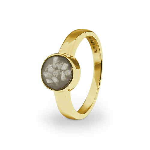 EverWith Ladies Classic Round Memorial Ashes Ring