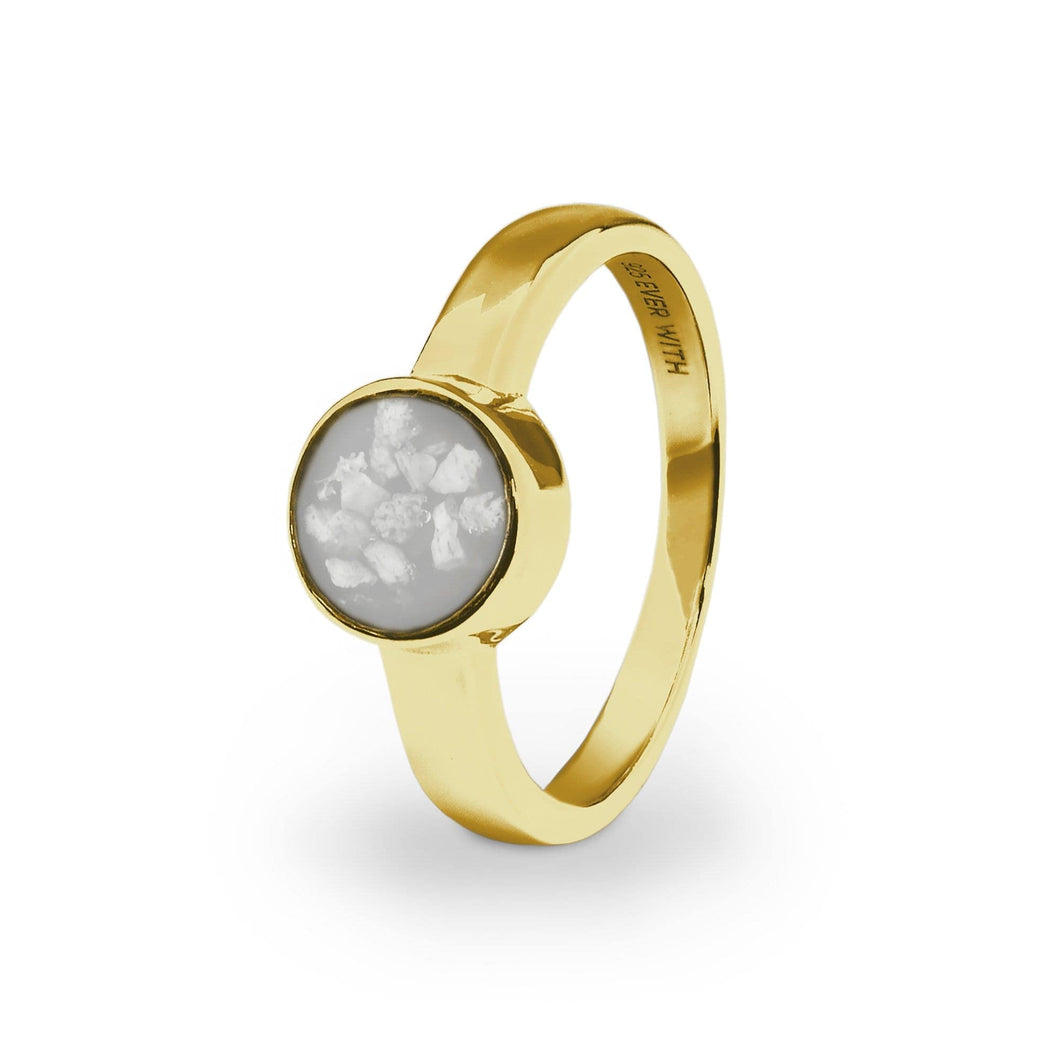 EverWith Ladies Classic Round Memorial Ashes Ring