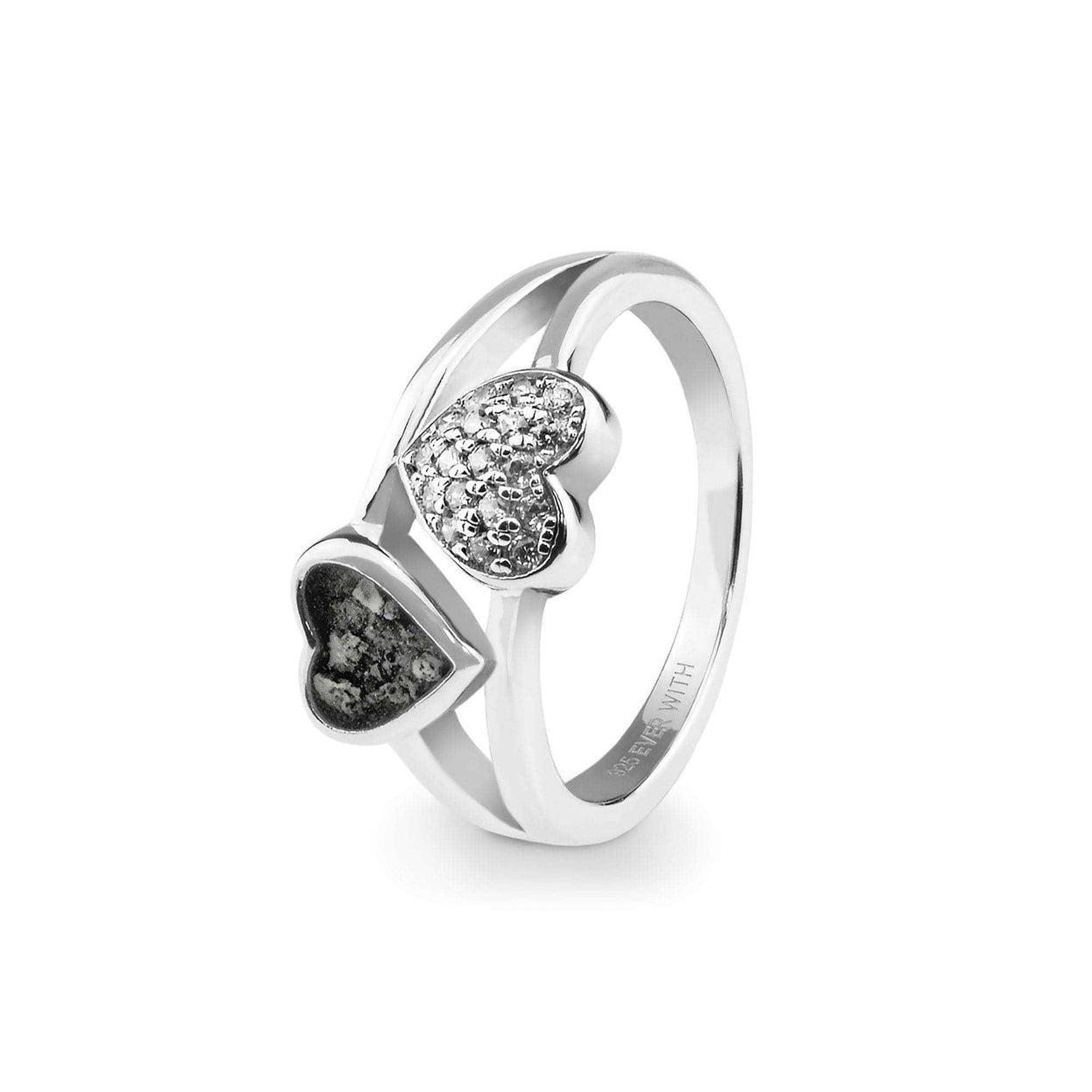 Load image into Gallery viewer, EverWith Ladies Cherish Memorial Ashes Ring with Fine Crystals