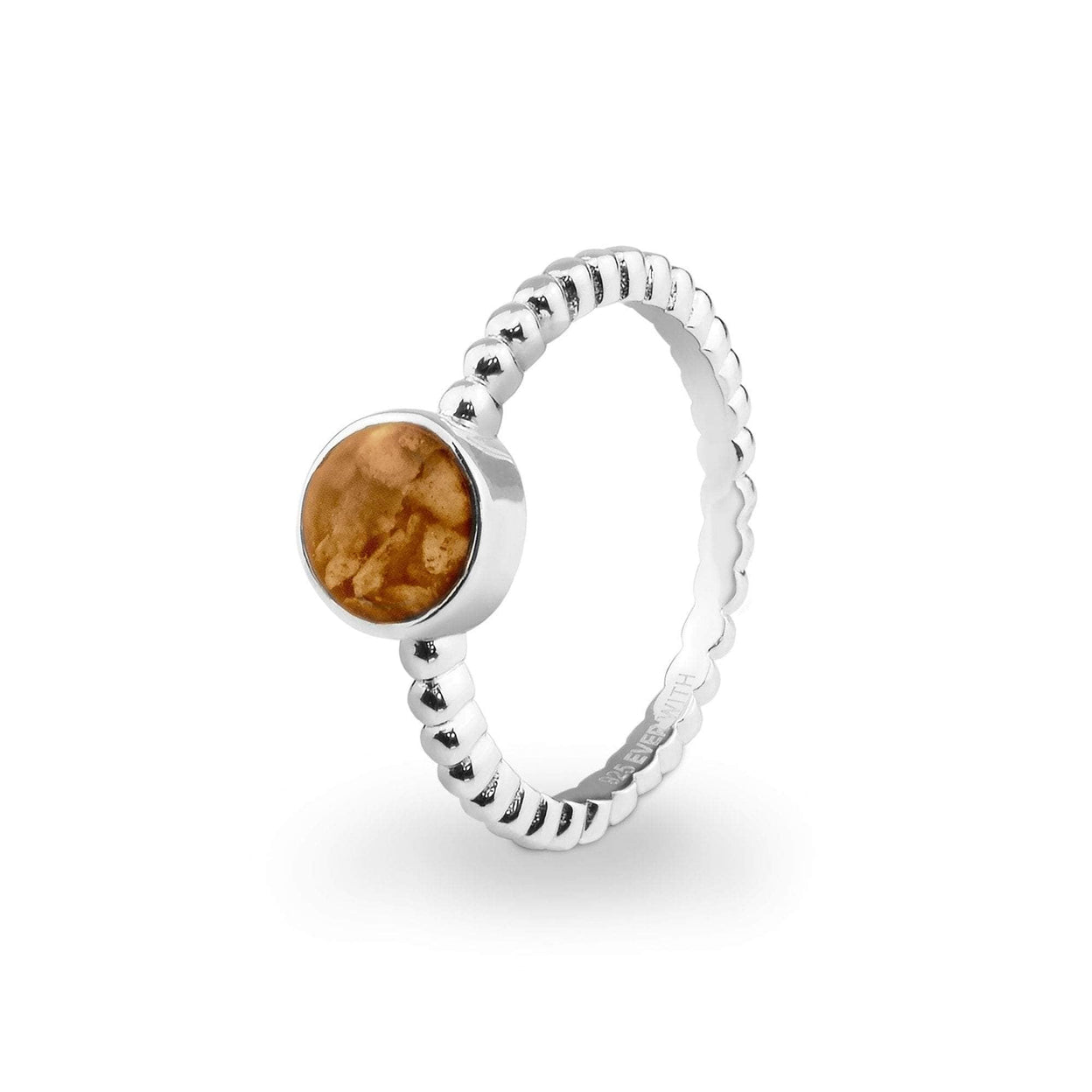 Load image into Gallery viewer, EverWith Ladies Round Bubble Band Memorial Ashes Ring