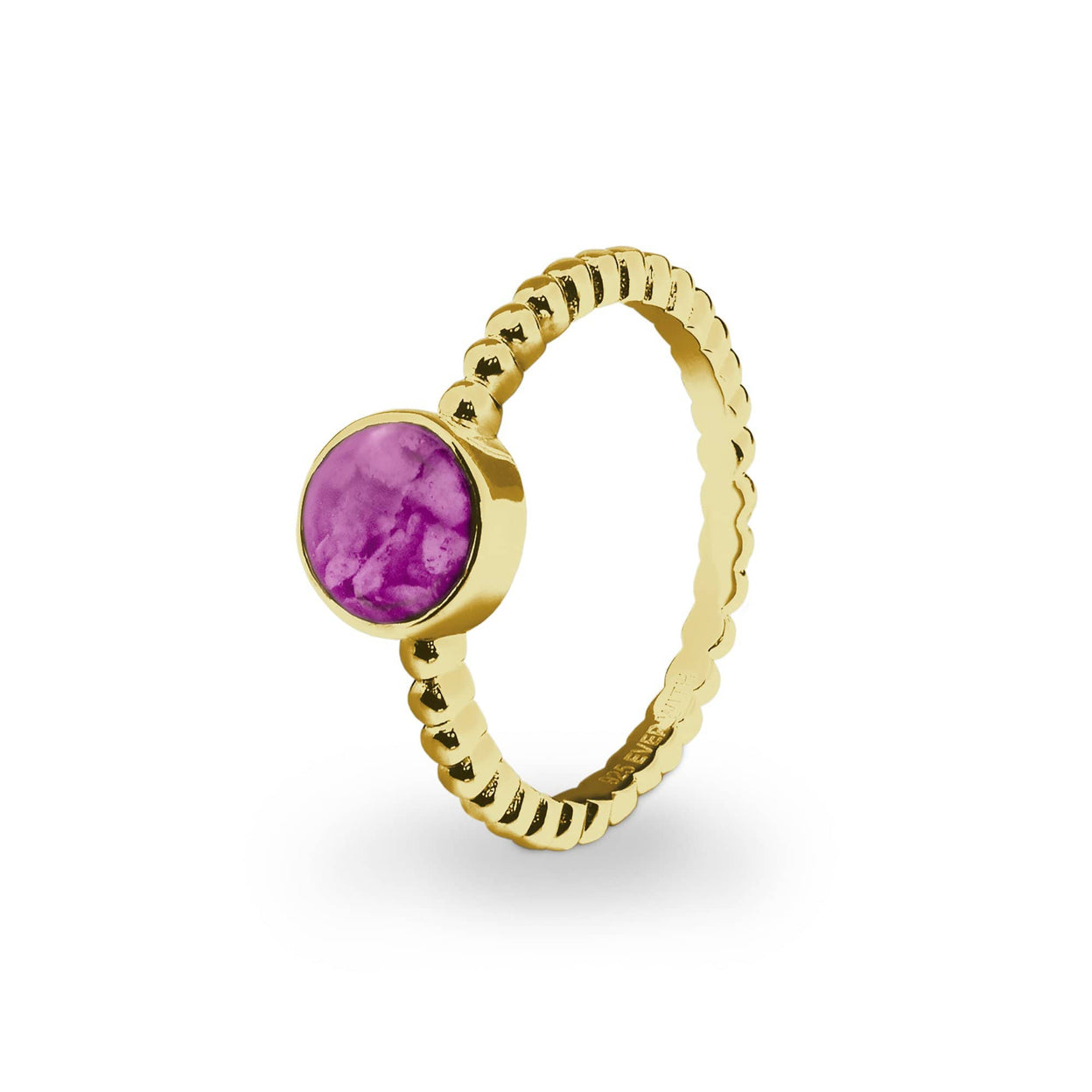 Load image into Gallery viewer, EverWith Ladies Round Bubble Band Memorial Ashes Ring