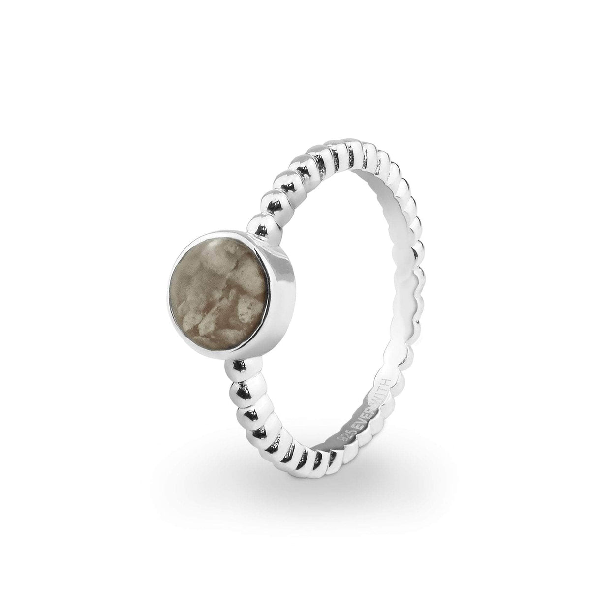 Load image into Gallery viewer, EverWith Ladies Round Bubble Band Memorial Ashes Ring