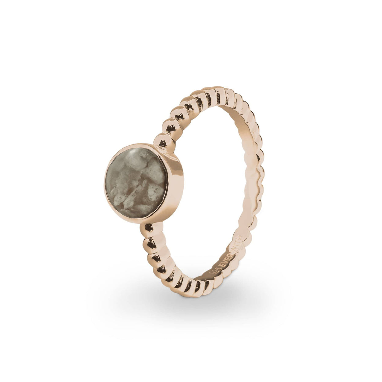 Load image into Gallery viewer, EverWith Ladies Round Bubble Band Memorial Ashes Ring