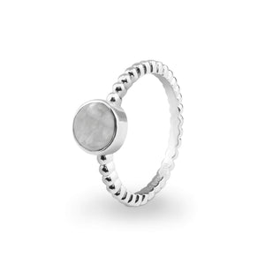 EverWith Ladies Round Bubble Band Memorial Ashes Ring