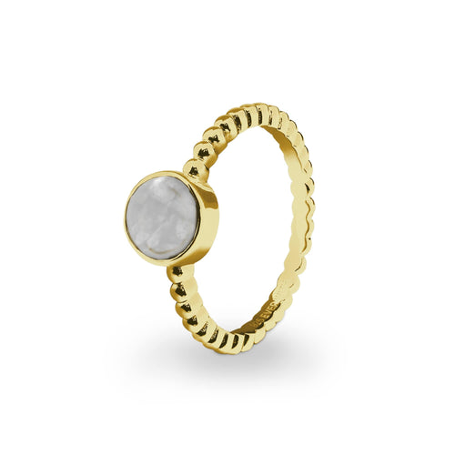 EverWith Ladies Round Bubble Band Memorial Ashes Ring