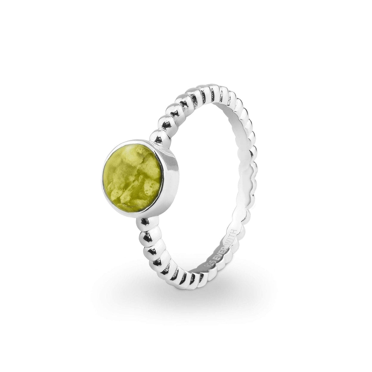 Load image into Gallery viewer, EverWith Ladies Round Bubble Band Memorial Ashes Ring