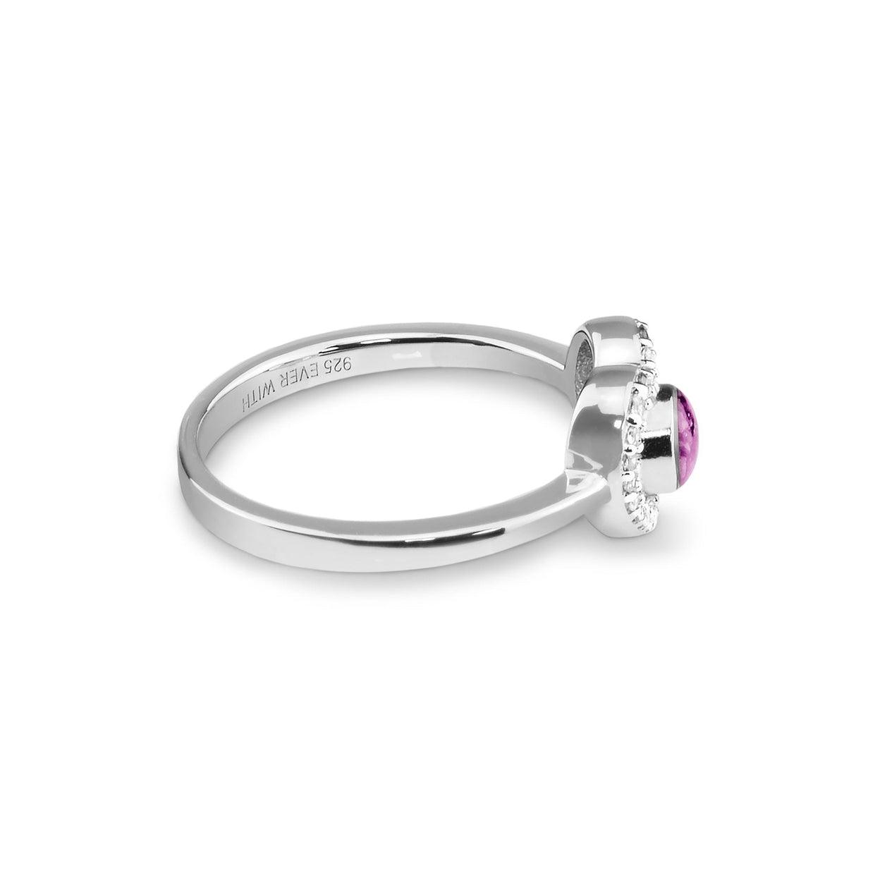 Load image into Gallery viewer, EverWith Ladies Forever Memorial Ashes Ring with Fine Crystals