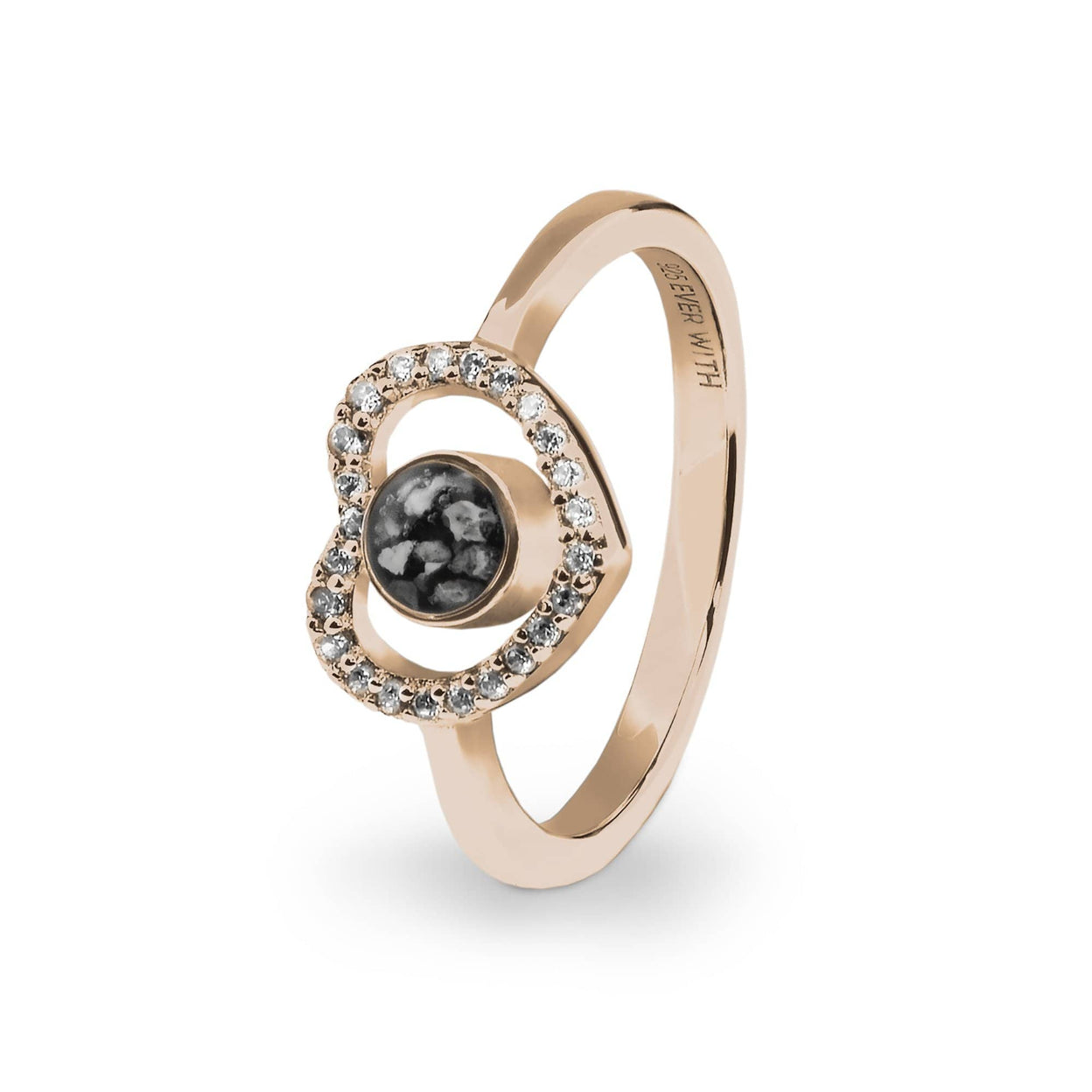 Load image into Gallery viewer, EverWith Ladies Forever Memorial Ashes Ring with Fine Crystals