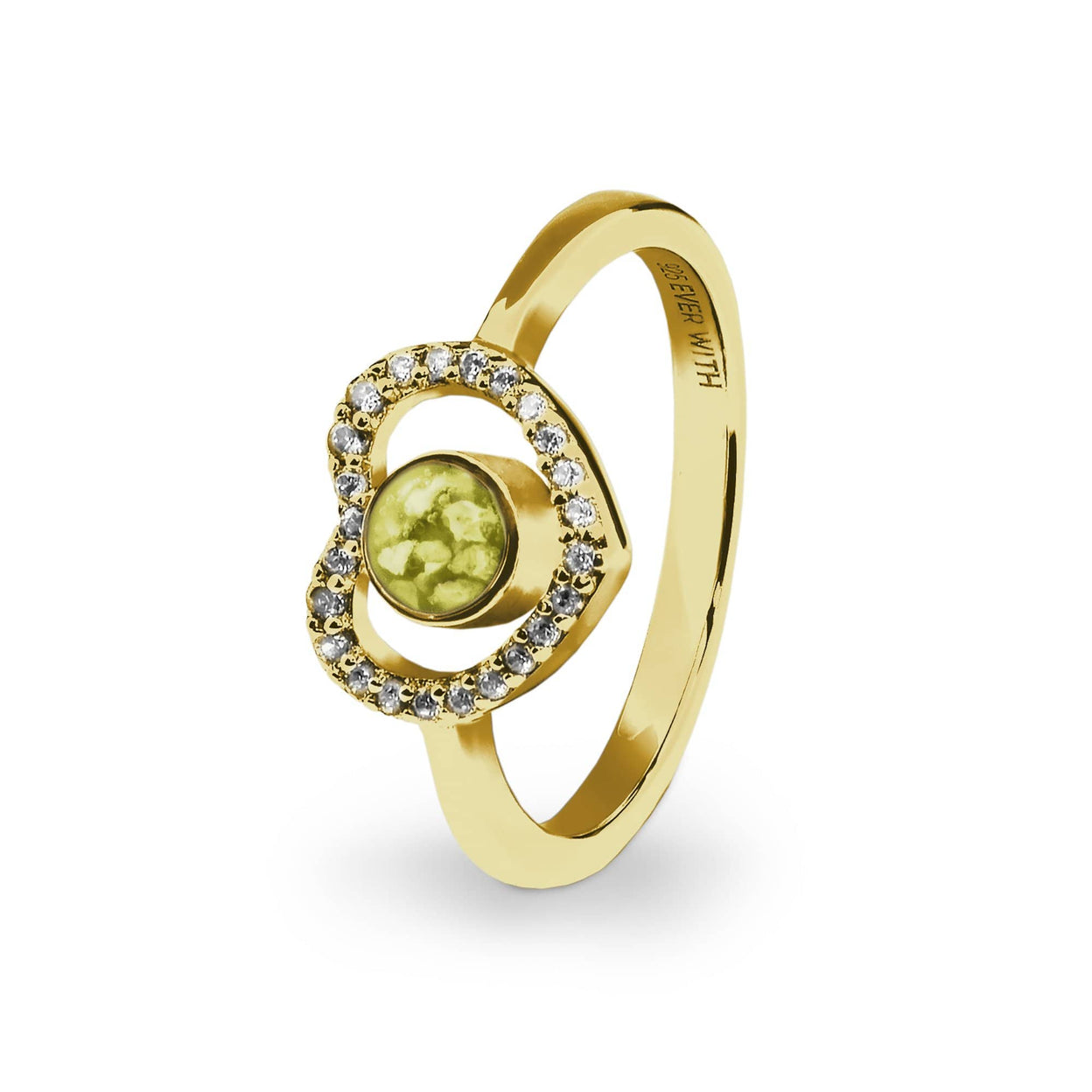 Load image into Gallery viewer, EverWith Ladies Forever Memorial Ashes Ring with Fine Crystals