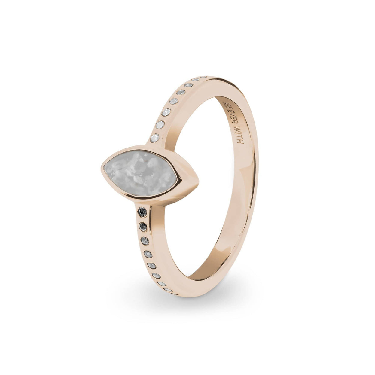 Load image into Gallery viewer, EverWith Ladies Deco Memorial Ashes Ring with Fine Crystals