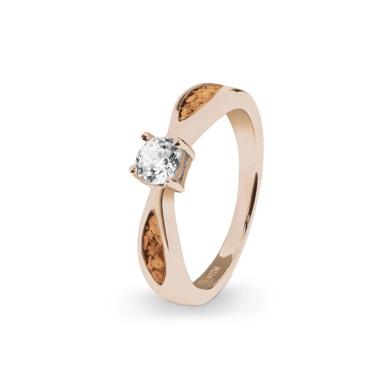 Load image into Gallery viewer, EverWith Ladies Solitaire Memorial Ashes Ring with Fine Crystals