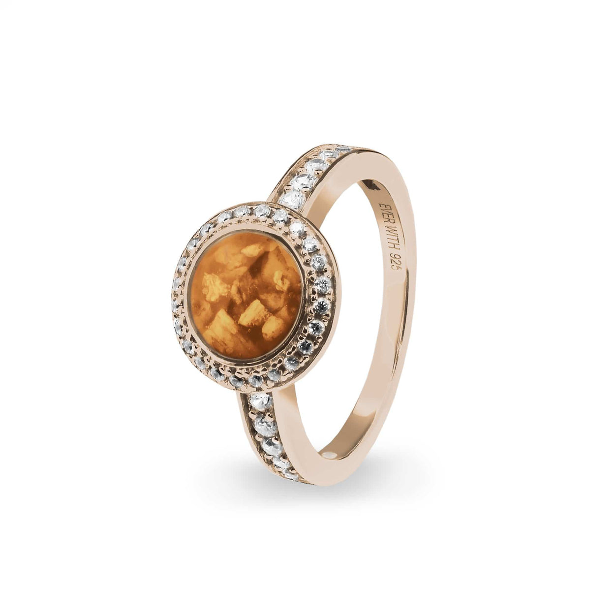 Load image into Gallery viewer, EverWith Ladies Radiance Memorial Ashes Ring with Fine Crystals