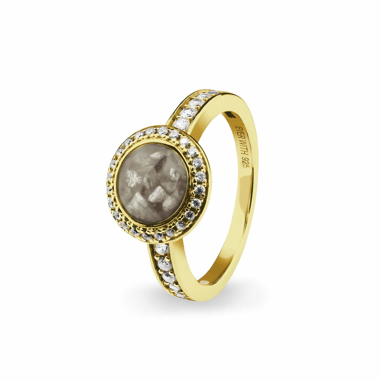 Load image into Gallery viewer, EverWith Ladies Radiance Memorial Ashes Ring with Fine Crystals