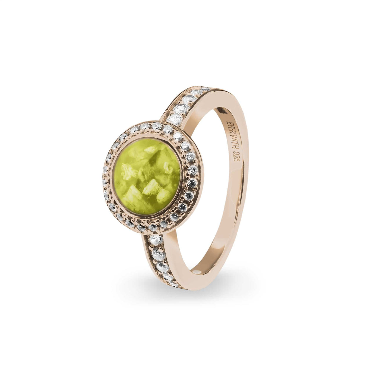 Load image into Gallery viewer, EverWith Ladies Radiance Memorial Ashes Ring with Fine Crystals