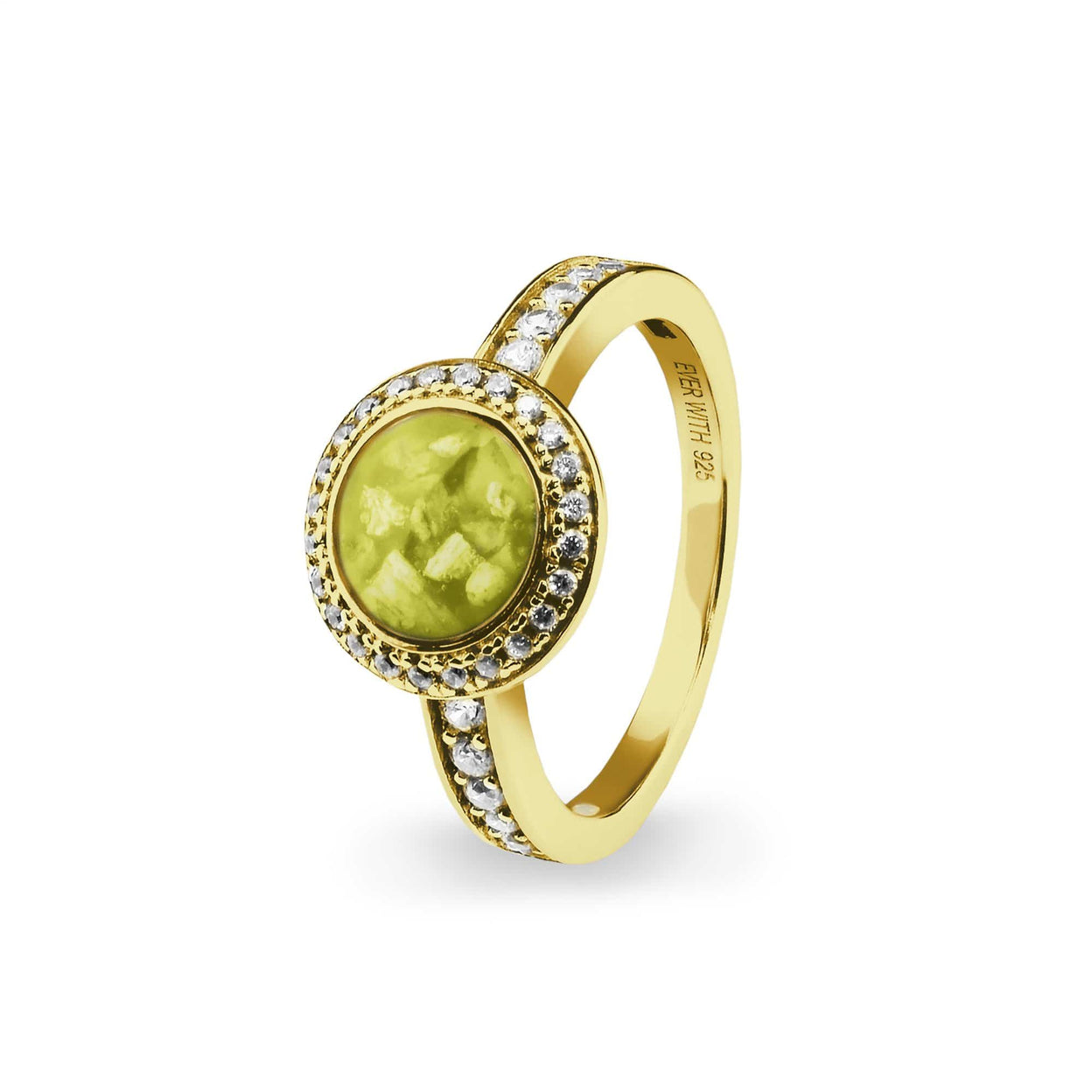 Load image into Gallery viewer, EverWith Ladies Radiance Memorial Ashes Ring with Fine Crystals