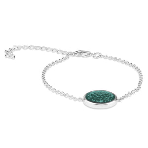 EverWith Ladies Classic Round Memorial Ashes Bracelet