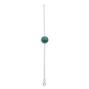 EverWith Ladies Classic Round Memorial Ashes Bracelet