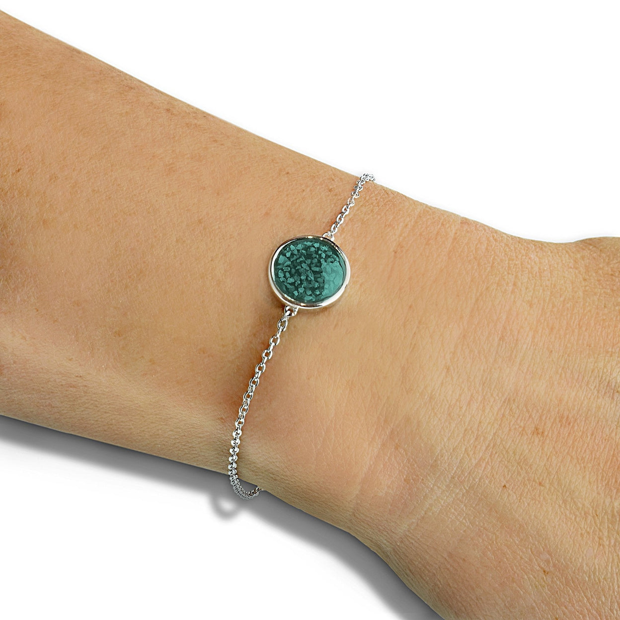 Load image into Gallery viewer, EverWith Ladies Classic Round Memorial Ashes Bracelet