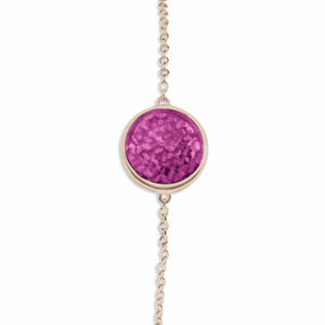 EverWith Ladies Classic Round Memorial Ashes Bracelet